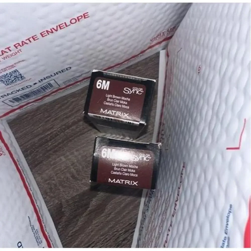 Matrix 6M Light Brown Mocha Demi Permanent Mocha Tone Color Sync Hair Color‎